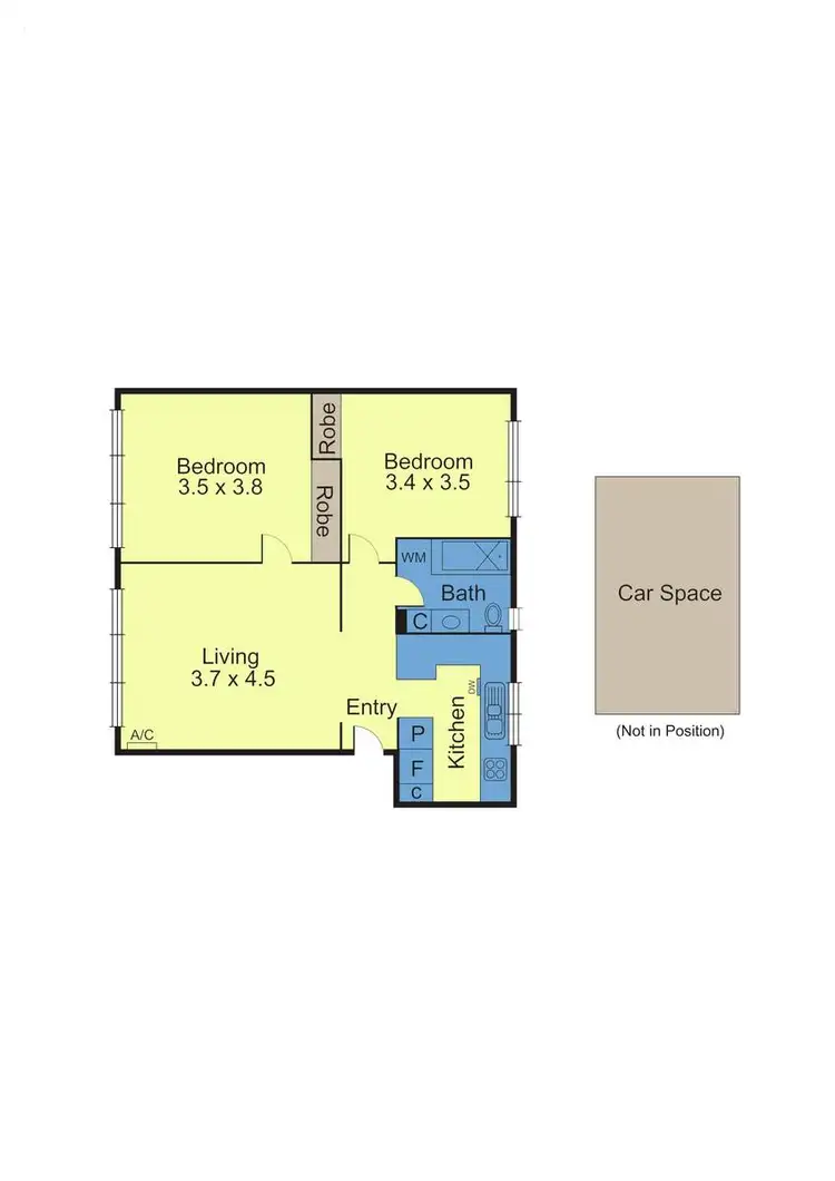 Floorplan of Homely apartment listing, 3/15 Oak Grove, Ripponlea VIC 3185