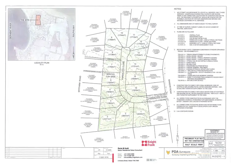 Floorplan of Homely land listing, 3 Pardalote Close, Opossum Bay TAS 7023