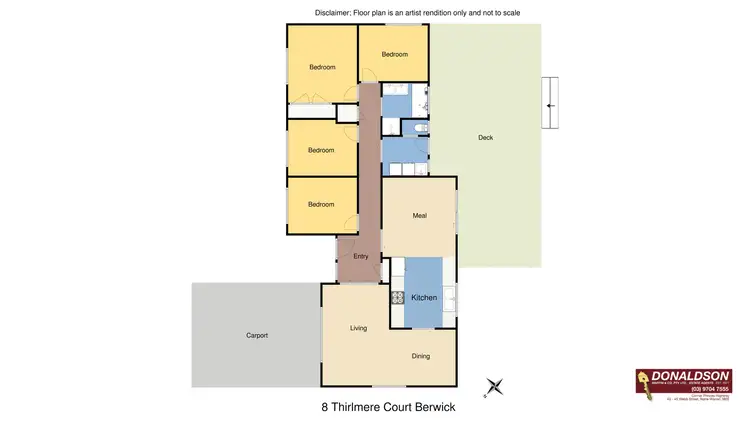 Floorplan of Homely house listing, 8 Thirlmere Court, Berwick VIC 3806