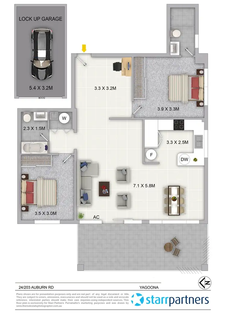 Floorplan of Homely apartment listing, 24/203 Auburn Road, Yagoona NSW 2199