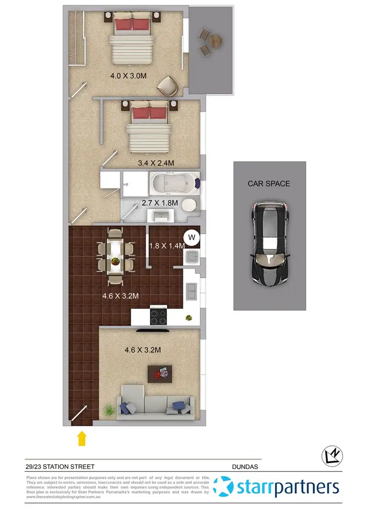 Floorplan of Homely apartment listing, 29/23 Station Street, Dundas NSW 2117