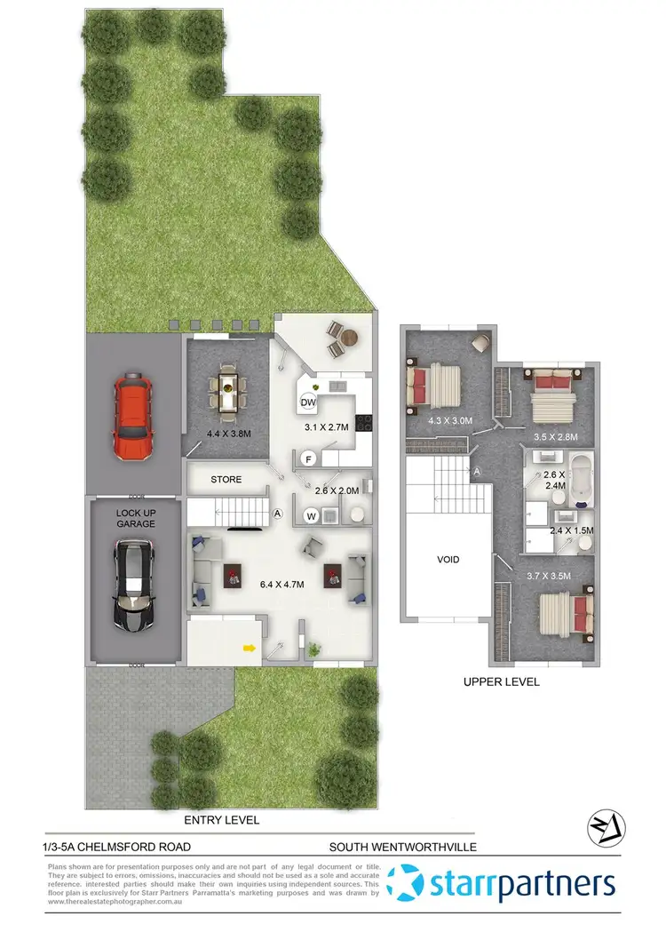 Floorplan of Homely townhouse listing, 1/3-5A Chelmsford Road, South Wentworthville NSW 2145