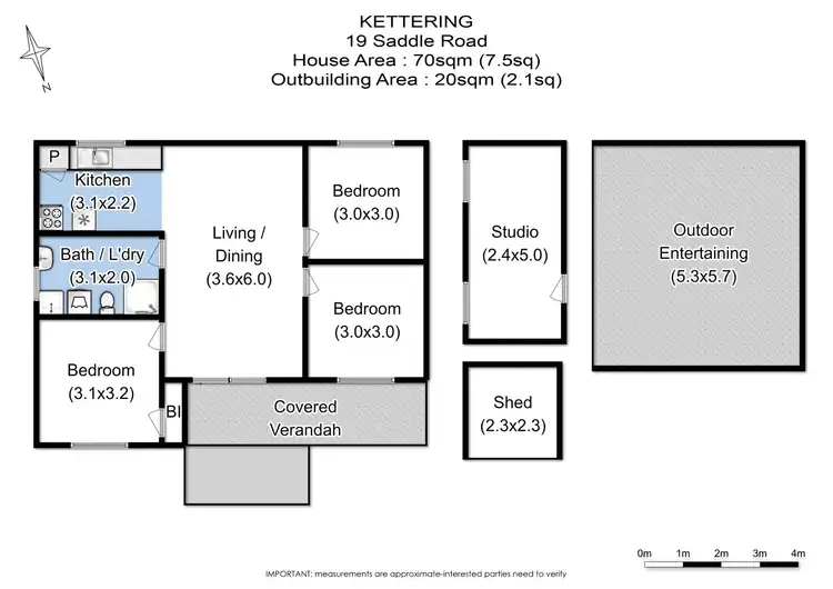 Floorplan of Homely house listing, 19 Saddle Road, Kettering TAS 7155