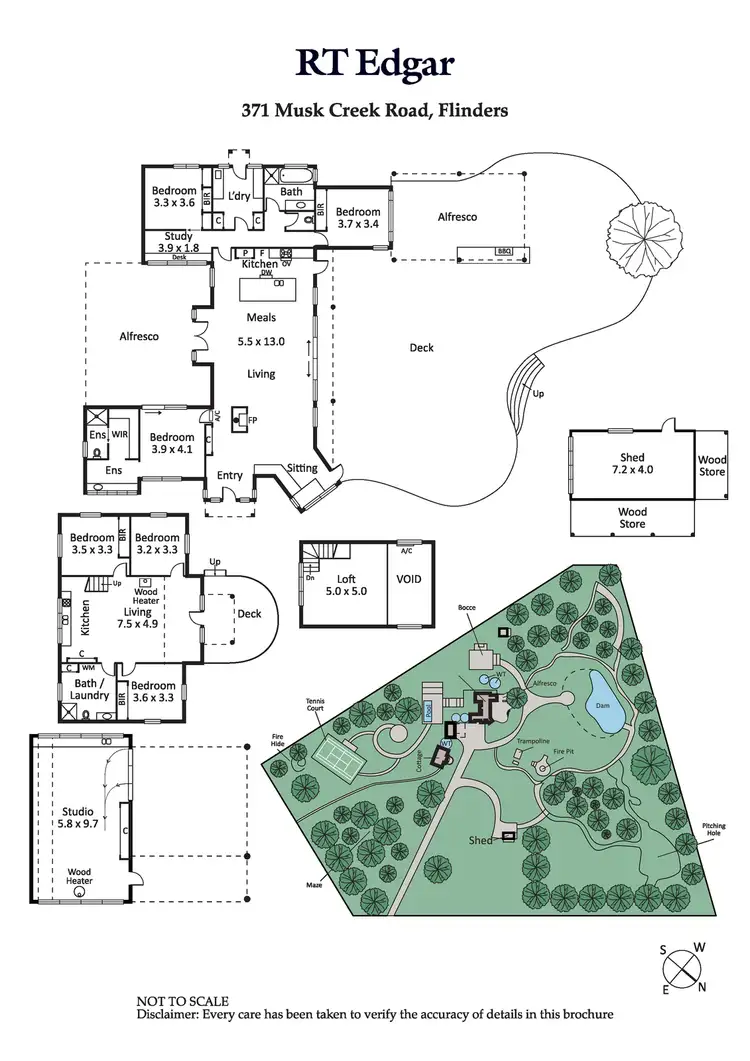 Floorplan of Homely rural property listing, 371 Musk Creek Road, Flinders VIC 3929