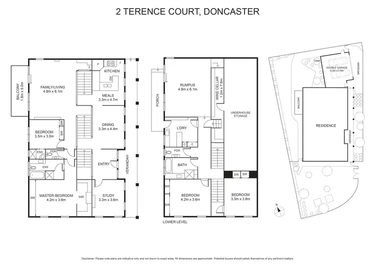 Floorplan of Homely house listing, 2 Terence Court, Doncaster VIC 3108