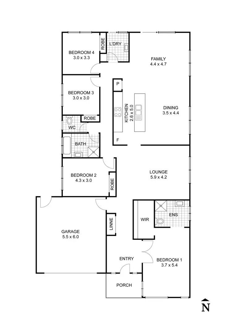 Floorplan of Homely house listing, 3 Sanctuary Circuit, Beveridge VIC 3753