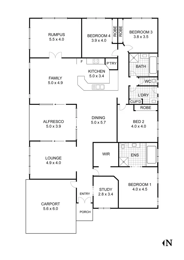 Floorplan of Homely house listing, 3 Zack Street, Wallan VIC 3756