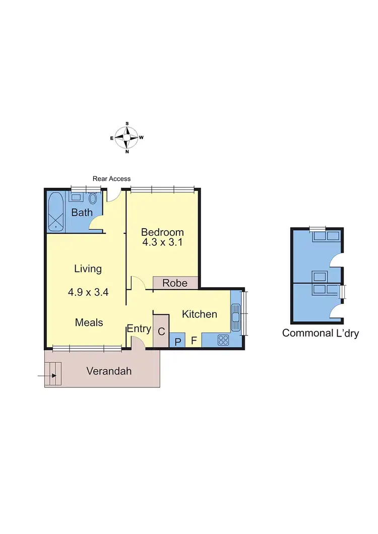 Floorplan of Homely apartment listing, 14/20 Denmark Hill Road, Hawthorn East VIC 3123