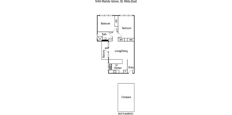 Floorplan of Homely apartment listing, 5/4A Wando Grove, St Kilda East VIC 3183