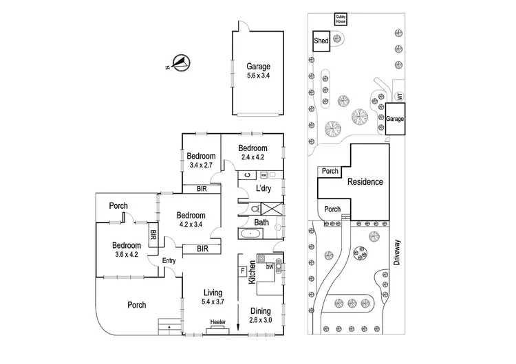 Floorplan of Homely house listing, 34 Glenard Drive, Eaglemont VIC 3084