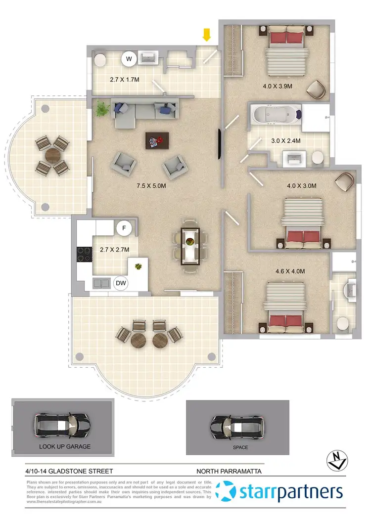 Floorplan of Homely apartment listing, 4/10-14 Gladstone Street, North Parramatta NSW 2151