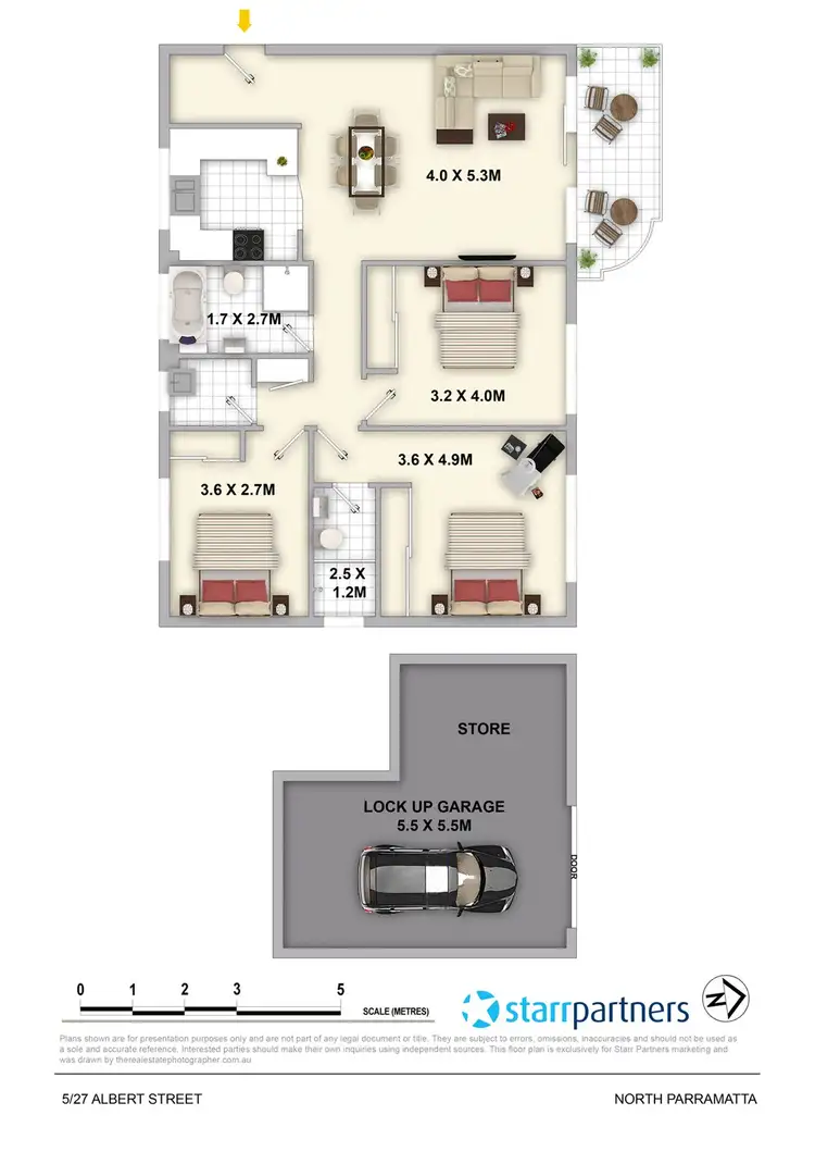 Floorplan of Homely apartment listing, 5/27 Albert Street, North Parramatta NSW 2151