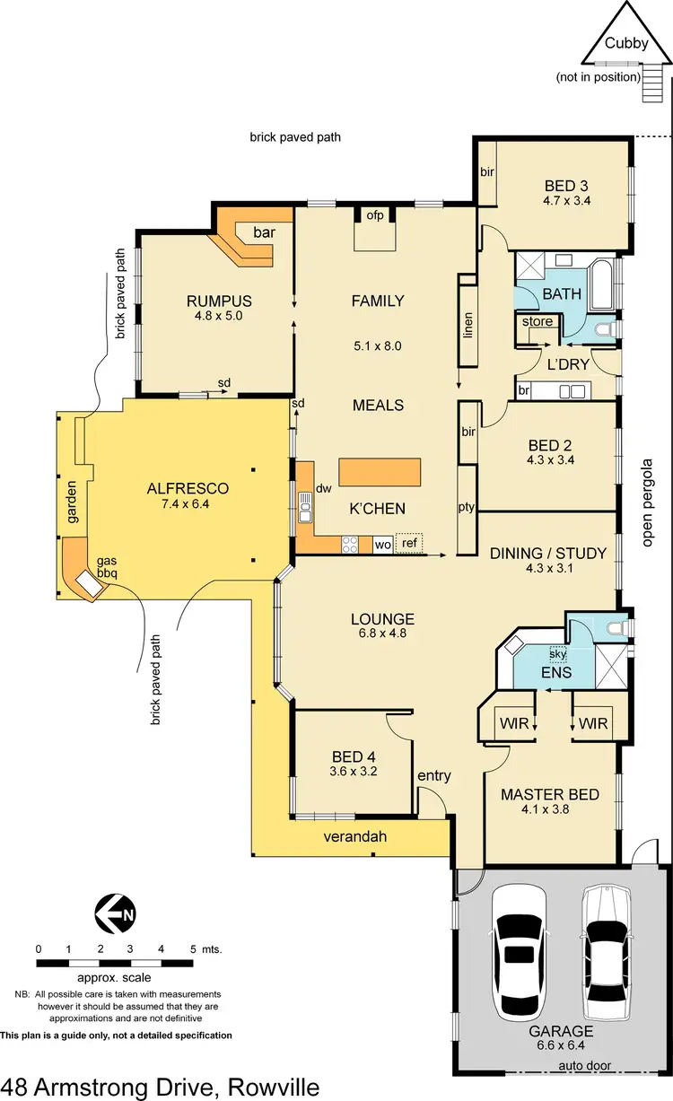 Floorplan of Homely house listing, 48 Armstrong Drive, Rowville VIC 3178