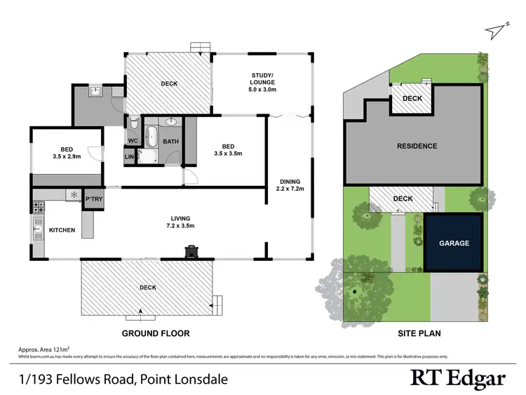 Floorplan of Homely house listing, 1/193 Fellows Road, Point Lonsdale VIC 3225