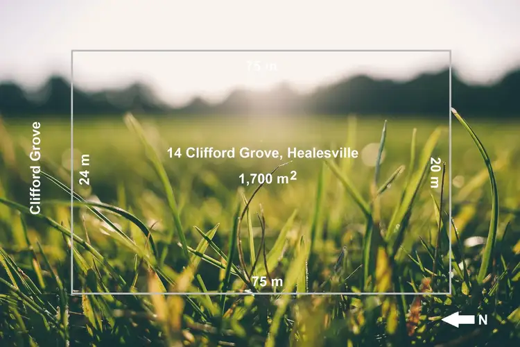 Floorplan of Homely land listing, 14 Clifford Grove, Healesville VIC 3777