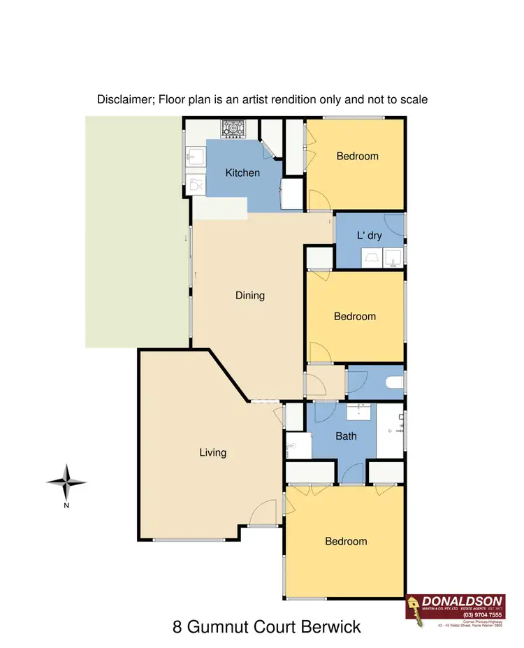 Floorplan of Homely house listing, 8 Gumnut Court, Berwick VIC 3806