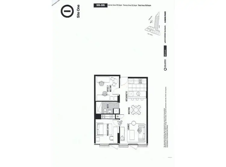 Floorplan of Homely apartment listing, 406/757 Bourke Street, Docklands VIC 3008
