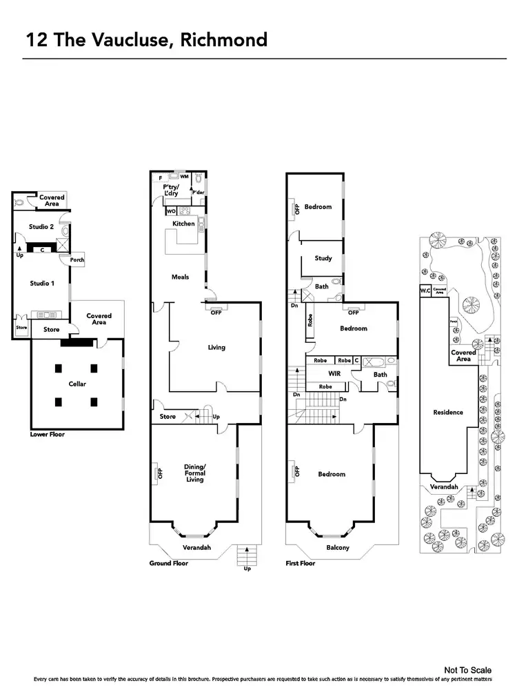 Floorplan of Homely house listing, 12 The Vaucluse, Richmond VIC 3121