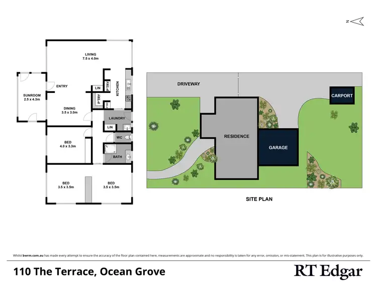 Floorplan of Homely house listing, 110 The Terrace, Ocean Grove VIC 3226