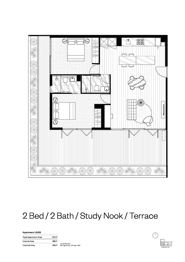 Floorplan of Homely apartment listing, LG03/K6 High Street, Windsor VIC 3181