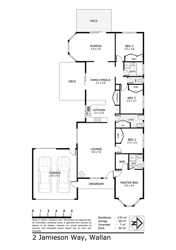 Floorplan of Homely house listing, 2 Jamieson Way, Wallan VIC 3756