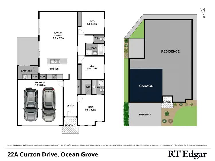 Floorplan of Homely house listing, 22A Curzon Drive, Ocean Grove VIC 3226