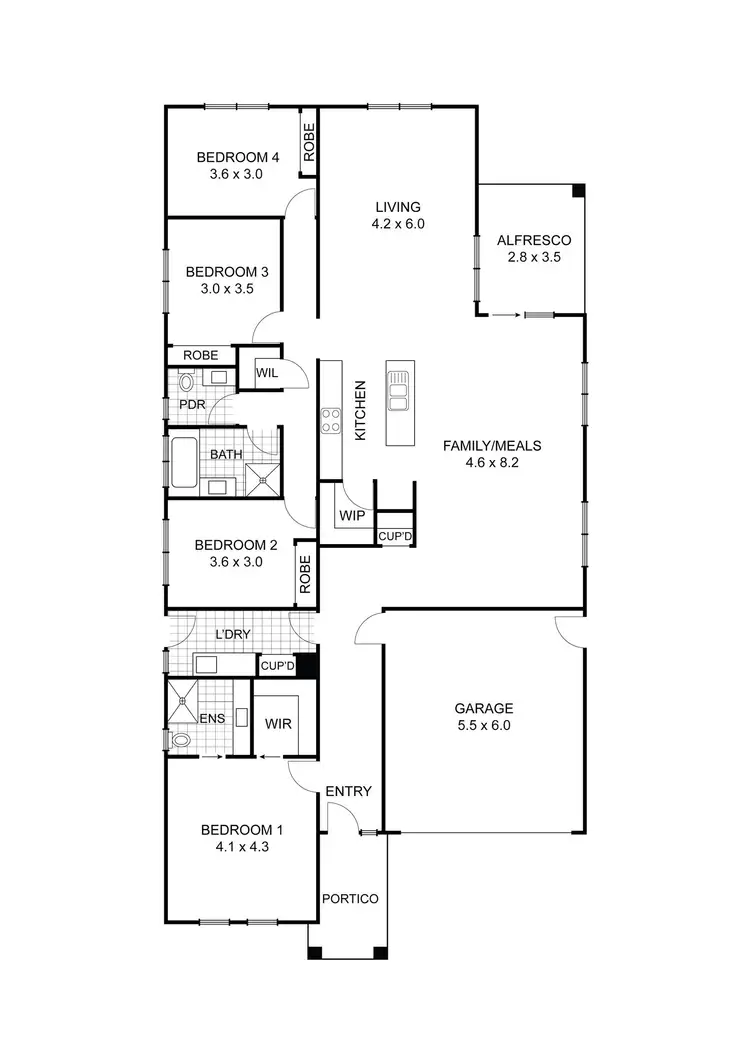 Floorplan of Homely house listing, 53 George Street, Kilmore VIC 3764