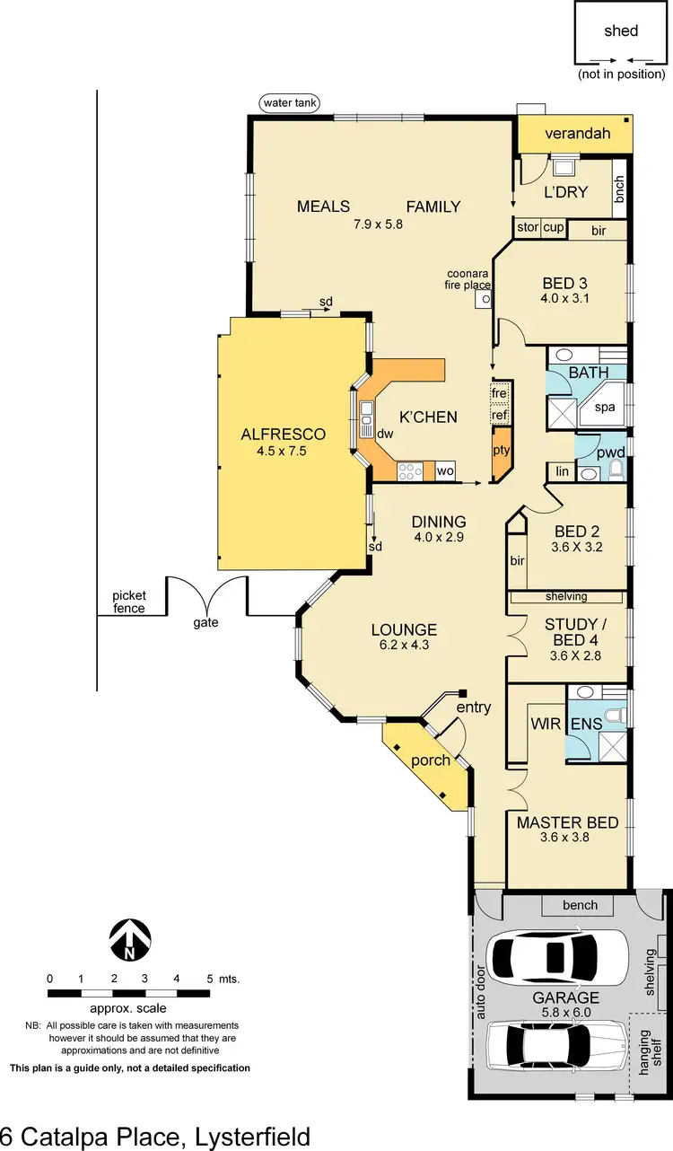 Floorplan of Homely house listing, 6 Catalpa Place, Lysterfield VIC 3156