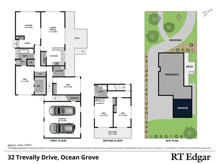Floorplan of Homely house listing, 32 Trevally Drive, Ocean Grove VIC 3226