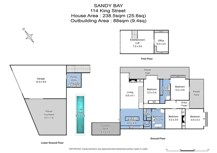 Floorplan of Homely house listing, 114 King Street, Sandy Bay TAS 7005