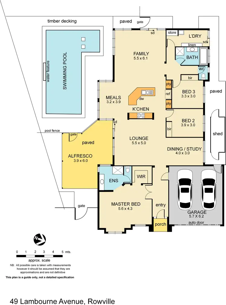Floorplan of Homely house listing, 49 Lambourne Avenue, Rowville VIC 3178
