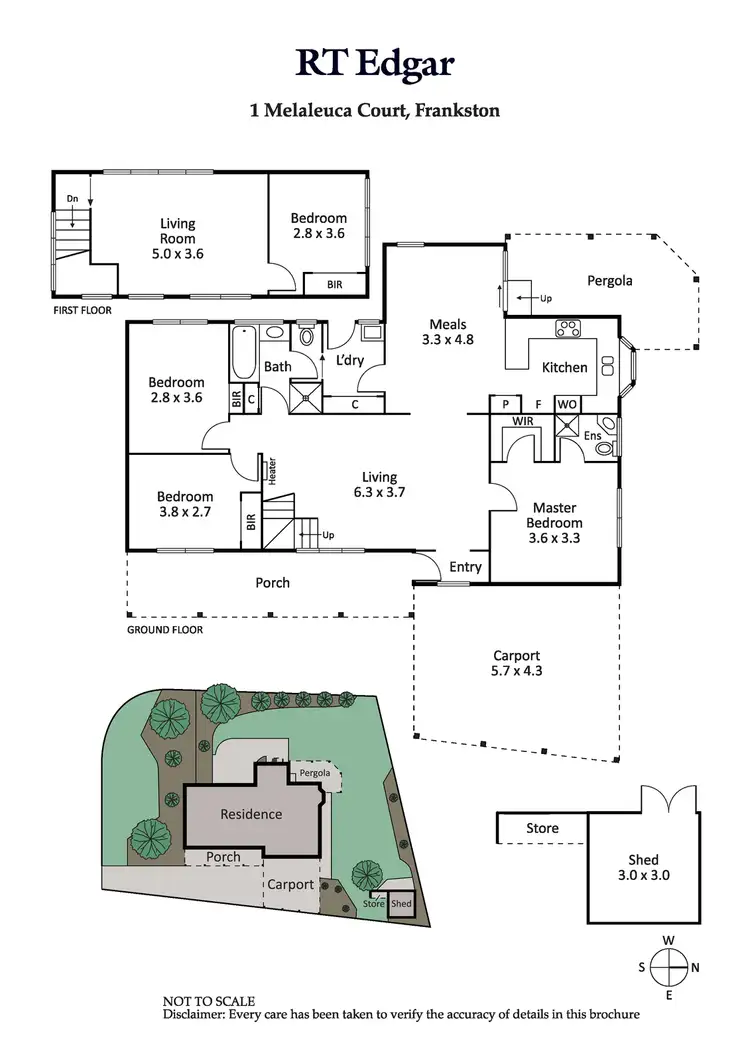 Floorplan of Homely house listing, 1 Melaleuca Court, Frankston VIC 3199