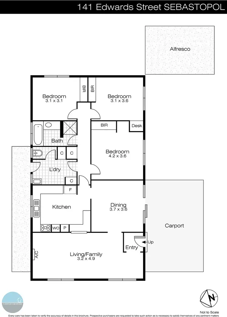 Floorplan of Homely house listing, 141 Edwards Street, Sebastopol VIC 3356