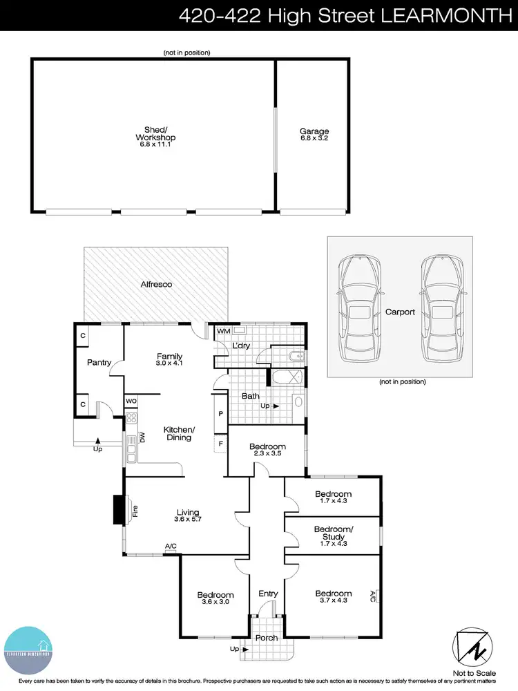 Floorplan of Homely house listing, 420-422 High Street, Learmonth VIC 3352