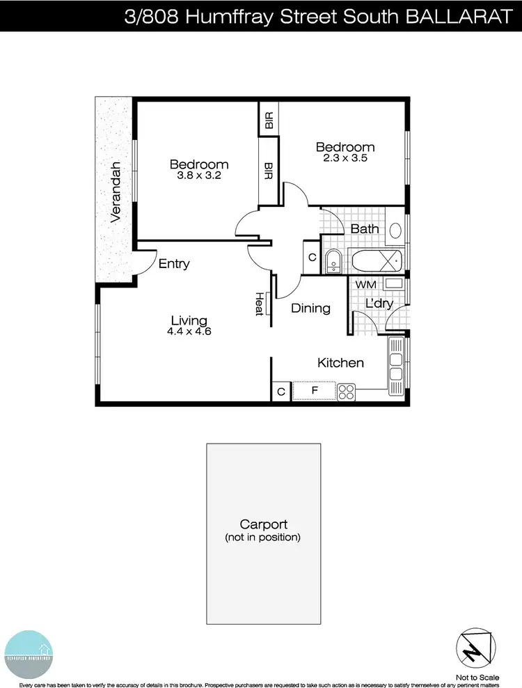 Floorplan of Homely unit listing, 3/808 Humffray Street South, Mount Pleasant VIC 3350