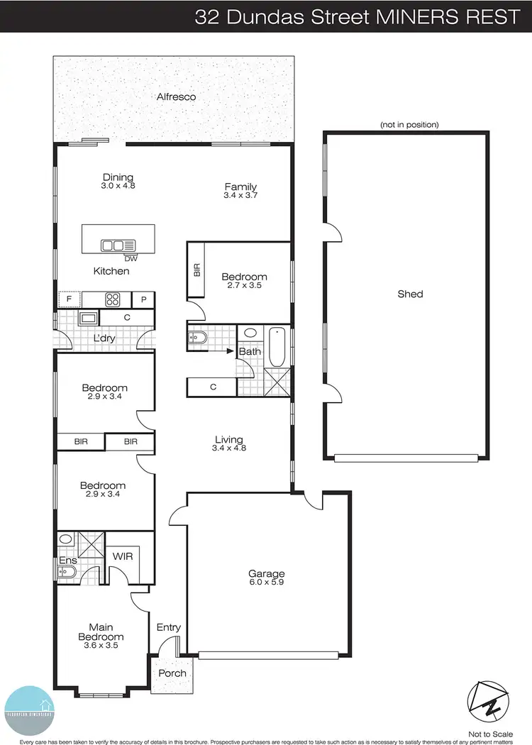 Floorplan of Homely house listing, 32 Dundas Street, Miners Rest VIC 3352