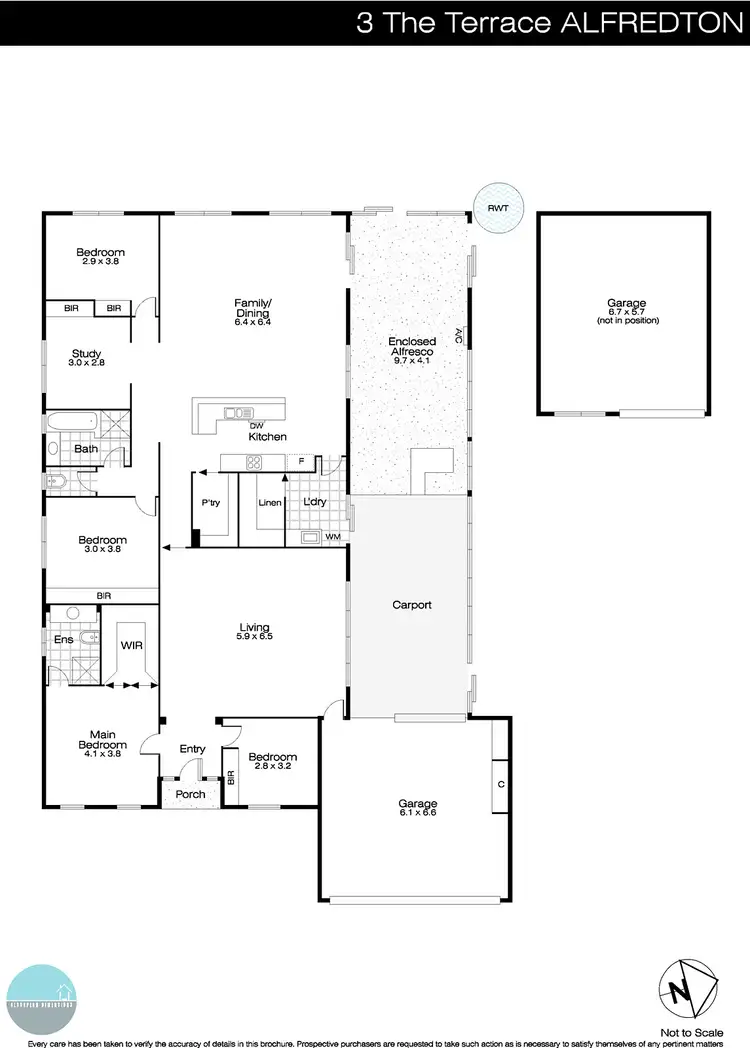 Floorplan of Homely house listing, 3 The Terrace, Alfredton VIC 3350