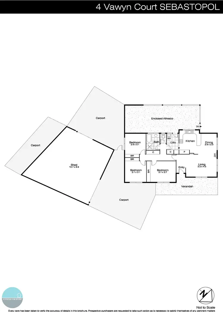 Floorplan of Homely house listing, 4 Vawyn Court, Sebastopol VIC 3356
