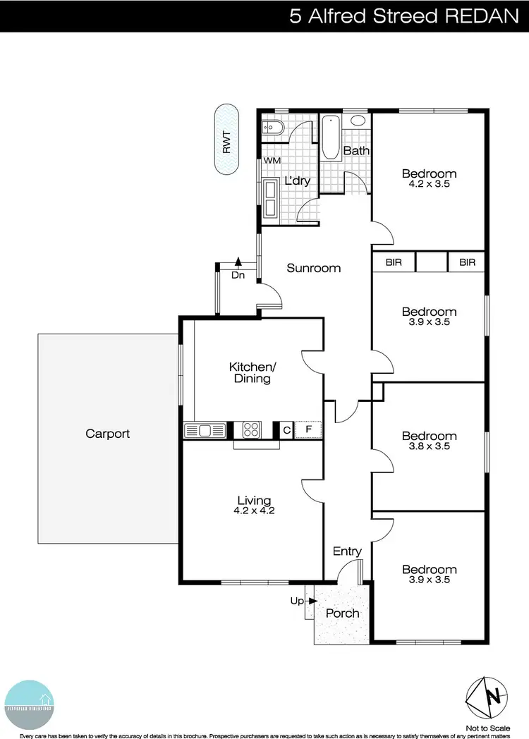 Floorplan of Homely house listing, 5 Alfred Street, Sebastopol VIC 3356