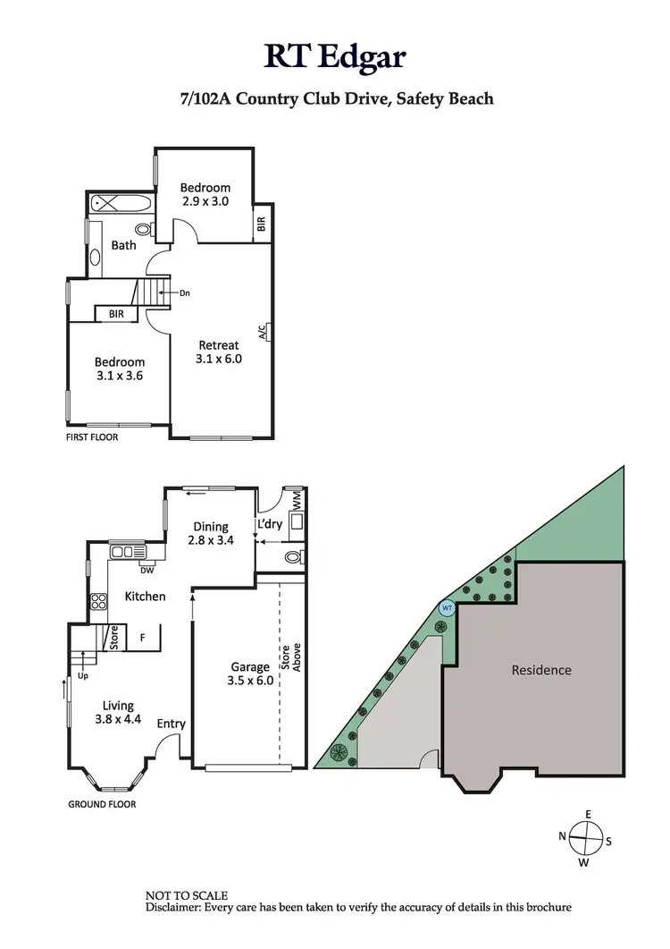 Floorplan of Homely townhouse listing, 7/102a Country Club Drive, Safety Beach VIC 3936