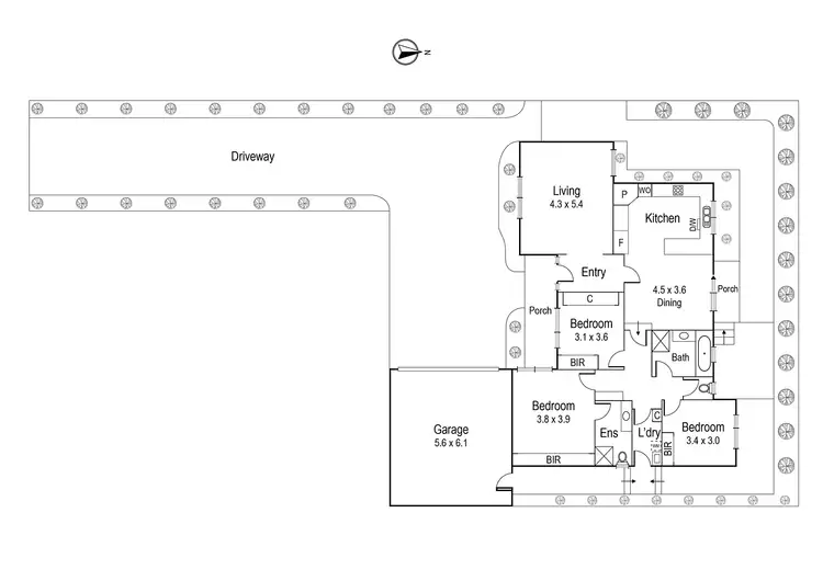 Floorplan of Homely unit listing, 2/115 Woodhouse Grove, Box Hill North VIC 3129