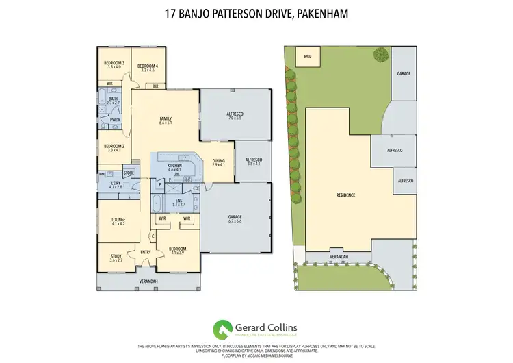 Floorplan of Homely house listing, 17 Banjo Paterson Drive, Pakenham VIC 3810