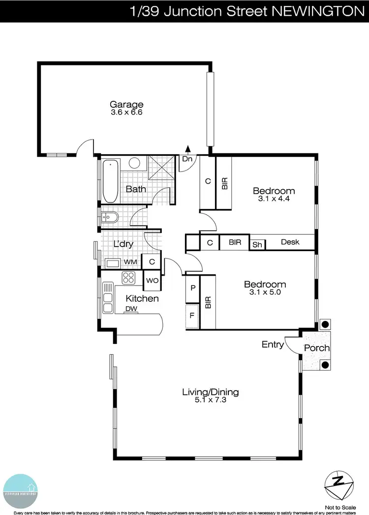Floorplan of Homely house listing, 1/39 Junction Street, Newington VIC 3350