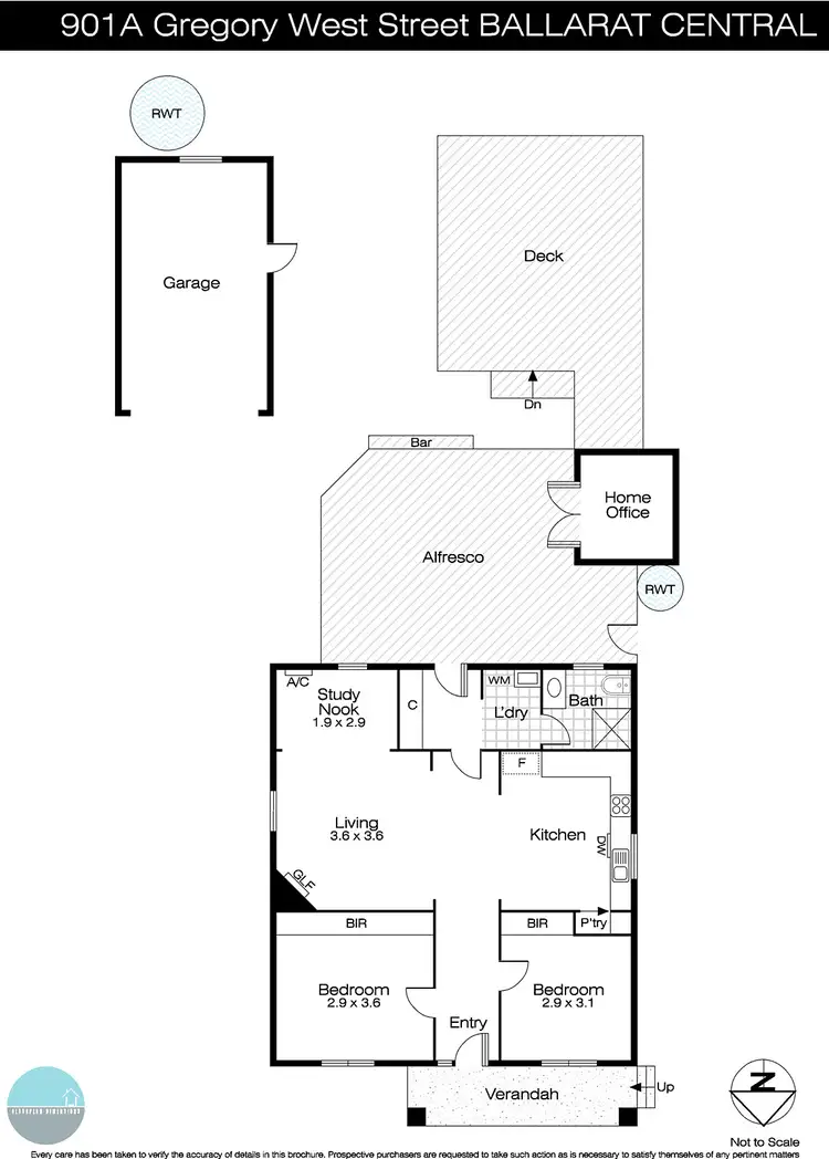 Floorplan of Homely house listing, 901a Gregory Street, Ballarat Central VIC 3350