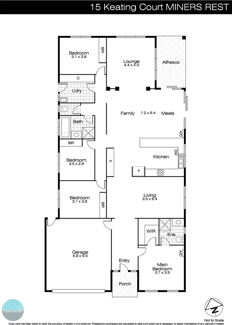 Floorplan of Homely house listing, 15 Keating Court, Miners Rest VIC 3352