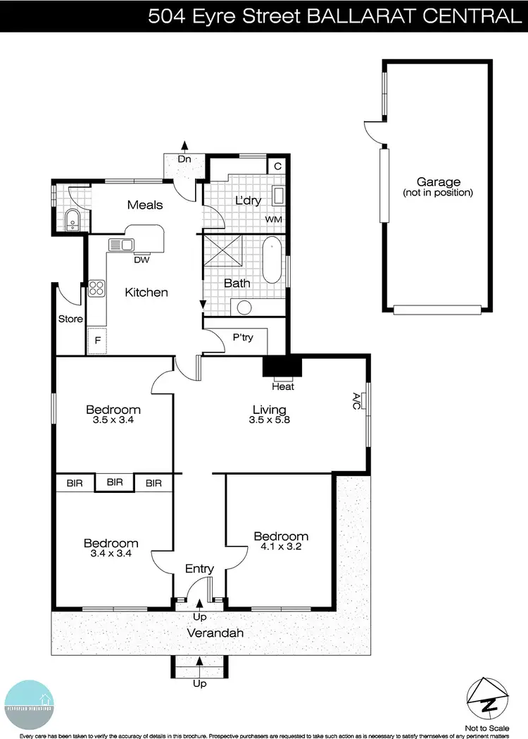 Floorplan of Homely house listing, 504 Eyre Street, Ballarat Central VIC 3350