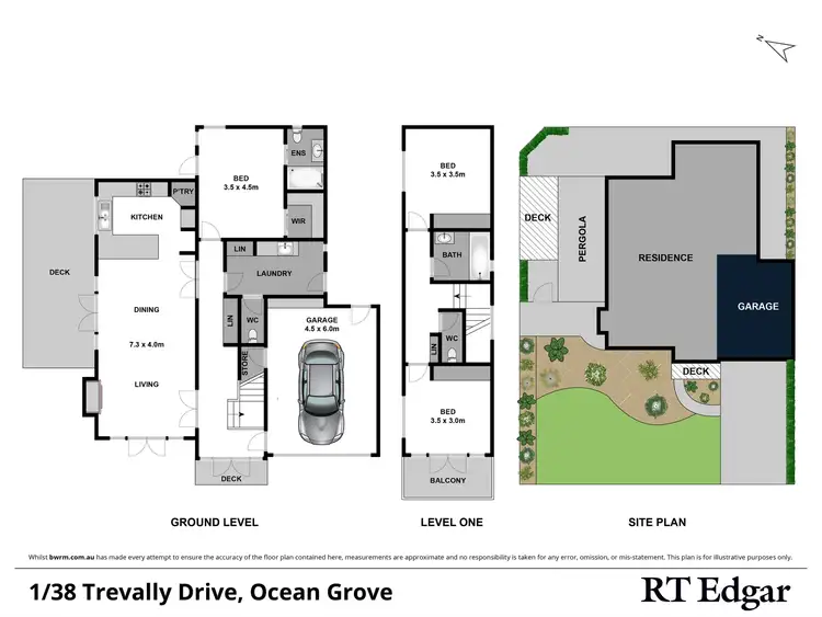 Floorplan of Homely townhouse listing, 1/38 Trevally Drive, Ocean Grove VIC 3226