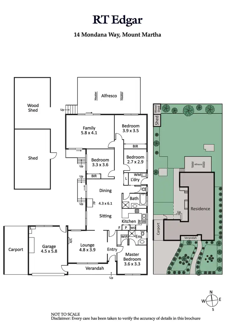 Floorplan of Homely house listing, 14 Mondana Way, Mount Martha VIC 3934