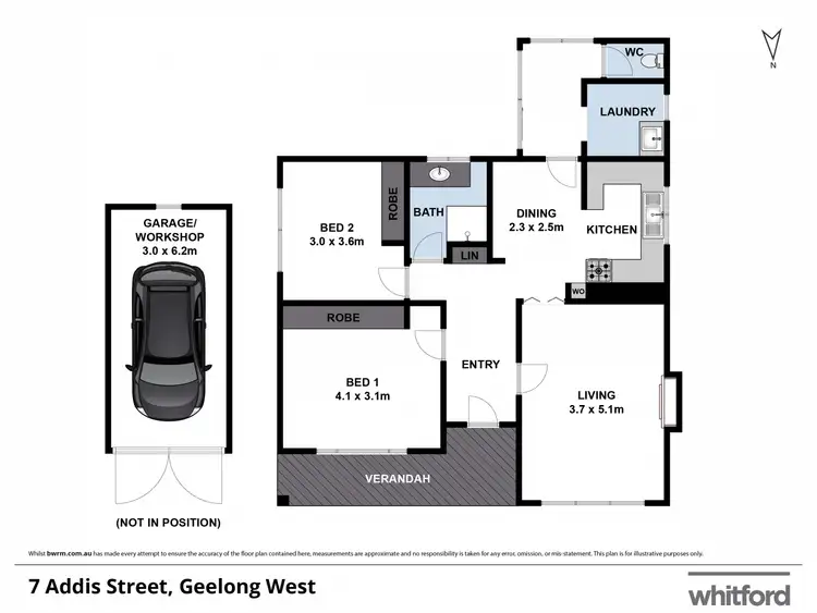 Floorplan of Homely house listing, 7 Addis Street, Geelong West VIC 3218