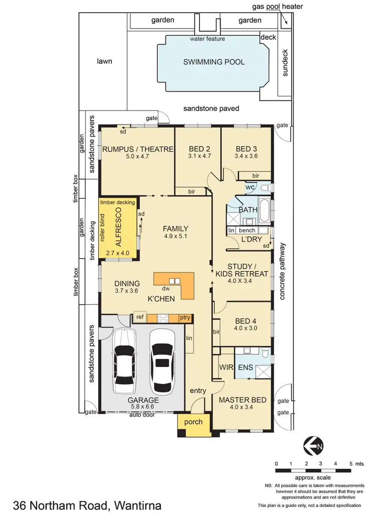 Floorplan of Homely house listing, 36 Northam Road, Wantirna VIC 3152